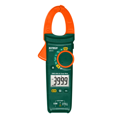 Extech 400A True RMS AC Clamp Meter + NCV, MA443