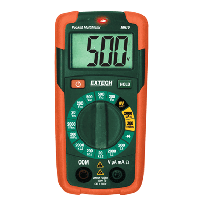 Extech Pocket MultiMeter + NCV, MN10