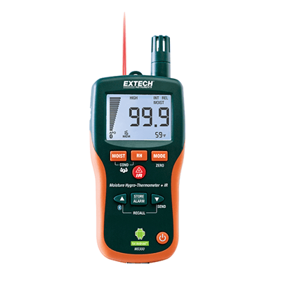 Extech Pinless Moisture Meter with Bluetooth, MO300