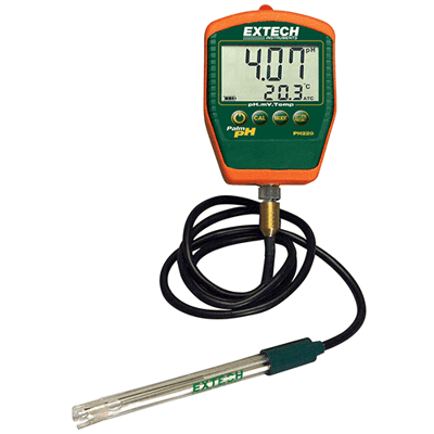 Extech Waterproof Palm pH Meter, PH220-C