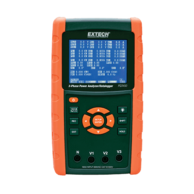 Extech 3-Phase Power Analyzer/Datalogger, PQ3450