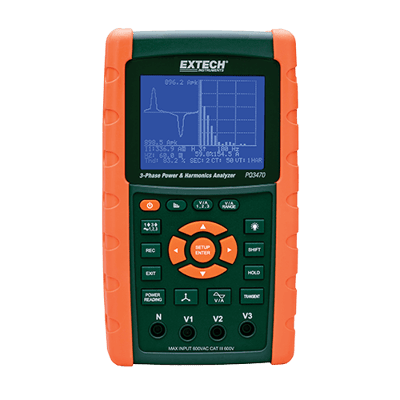 Extech 3-Phase Graphical Power and Harmonics Analyzer/Datalogger, PQ3470