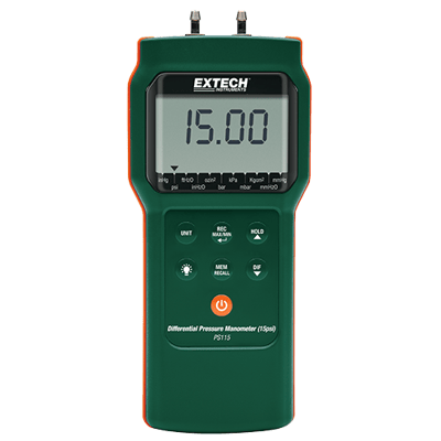 Extech Differential Pressure Manometer (15psi), PS115