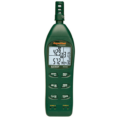 Extech Dual Input Hygro-Thermometer Psychrometer, RH350