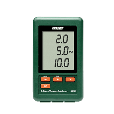 Extech 3-Channel Pressure Datalogger, SD750