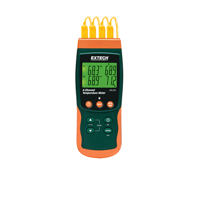 Extech 4-Channel Datalogging Thermometer, SDL200