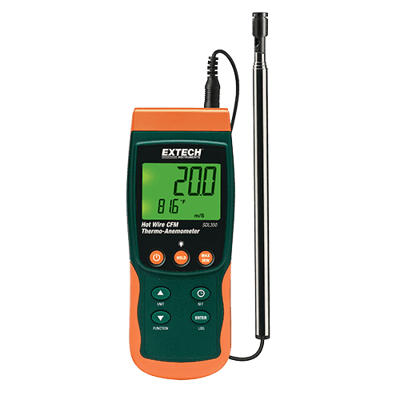 Extech Hot Wire CFM Thermo-Anemometer/Datalogger, SDL350