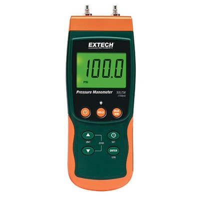 Extech Differential Pressure Manometer/Datalogger, SDL730