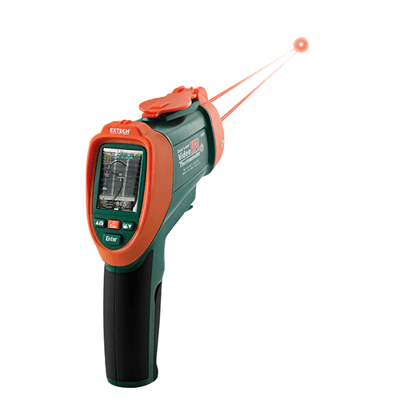 Extech Dual Laser IR Video Thermometer, IRT600